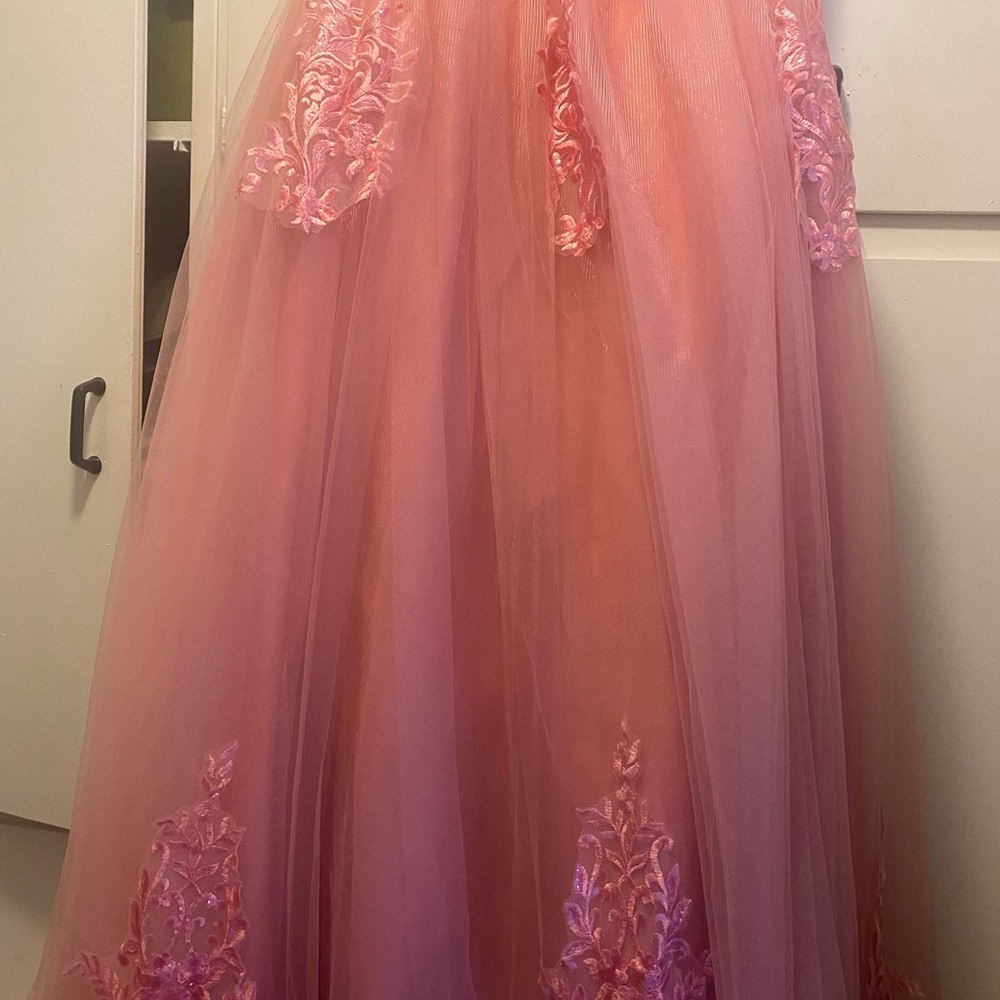 JAEDEN Prom Dress Tulle Long - Quinceanera Dresses Formal Evening Gowns V Neck
